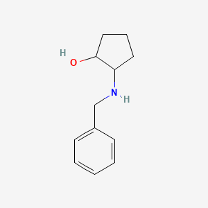 molecular formula C12H17NO B3004443 2-(Benzylamino)cyclopentan-1-OL CAS No. 1033605-25-2; 1107692-45-4