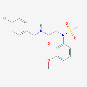 molecular formula C17H19ClN2O4S B300448 Cambridge id 6451867 