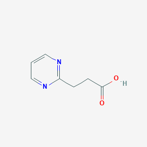 molecular formula C7H8N2O2 B030045 3-(嘧啶-2-基)丙酸 CAS No. 439108-20-0