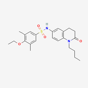N-(1-butyl-2-oxo-1,2,3,4-tetrahydroquinolin-6-yl)-4-ethoxy-3,5-dimethylbenzenesulfonamide