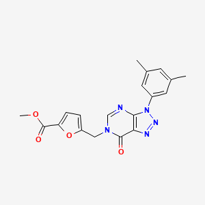 molecular formula C19H17N5O4 B3004539 Methyl 5-[[3-(3,5-dimethylphenyl)-7-oxotriazolo[4,5-d]pyrimidin-6-yl]methyl]furan-2-carboxylate CAS No. 888424-79-1