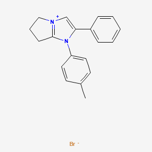 2-phenyl-1-(p-tolyl)-6,7-dihydro-5H-pyrrolo[1,2-a]imidazol-1-ium bromide