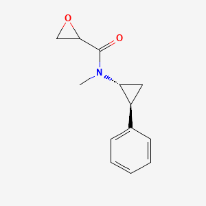 molecular formula C13H15NO2 B3004557 N-Methyl-N-[(1R,2S)-2-phenylcyclopropyl]oxirane-2-carboxamide CAS No. 2411183-75-8
