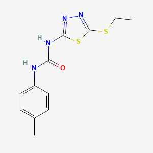 molecular formula C12H14N4OS2 B3004559 1-(5-(Ethylthio)-1,3,4-thiadiazol-2-yl)-3-(p-tolyl)urea CAS No. 898461-47-7