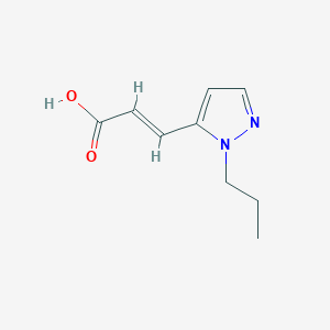 (E)-3-(2-propylpyrazol-3-yl)prop-2-enoic acid