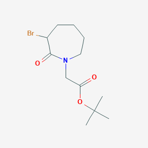 Tert-butyl 2-(3-bromo-2-oxoazepan-1-yl)acetate