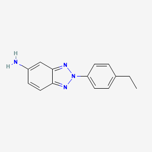 molecular formula C14H14N4 B3004593 2-(4-ethylphenyl)-2H-1,2,3-benzotriazol-5-amine CAS No. 429643-68-5