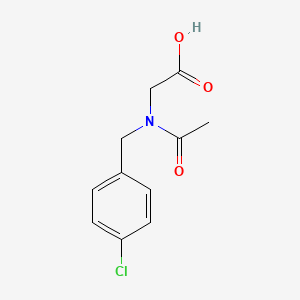 molecular formula C11H12ClNO3 B3004595 2-{N-[(4-chlorophenyl)methyl]acetamido}acetic acid CAS No. 1181697-58-4