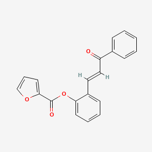 molecular formula C20H14O4 B3004599 2-[(1E)-3-oxo-3-phenylprop-1-en-1-yl]phenyl furan-2-carboxylate CAS No. 488095-81-4
