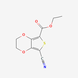 Ethyl 7-cyano-2,3-dihydrothieno[3,4-b][1,4]dioxine-5-carboxylate