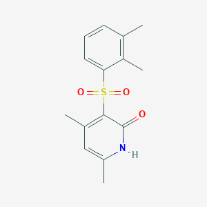 molecular formula C15H17NO3S B3004617 3-[(2,3-dimethylphenyl)sulfonyl]-4,6-dimethyl-2(1H)-pyridinone CAS No. 866143-35-3
