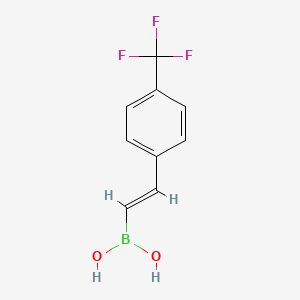 molecular formula C9H8BF3O2 B3004619 trans-2-[4-(Trifluoromethyl)phenyl]vinylboronic acid CAS No. 352525-91-8