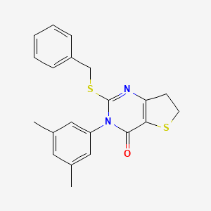 2-Benzylsulfanyl-3-(3,5-dimethylphenyl)-6,7-dihydrothieno[3,2-d]pyrimidin-4-one