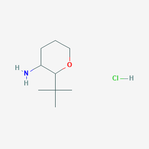 2-Tert-butyloxan-3-amine;hydrochloride