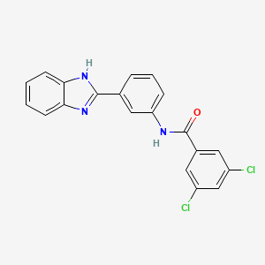 N-[3-(1H-benzimidazol-2-yl)phenyl]-3,5-dichlorobenzamide