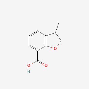 molecular formula C10H10O3 B3004650 3-Methyl-2,3-dihydro-1-benzofuran-7-carboxylic acid CAS No. 133609-86-6