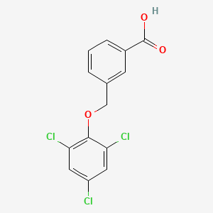 molecular formula C14H9Cl3O3 B3004661 3-[(2,4,6-Trichlorophenoxy)methyl]benzoic acid CAS No. 832737-38-9