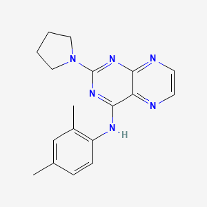 N-(2,4-dimethylphenyl)-2-(pyrrolidin-1-yl)pteridin-4-amine
