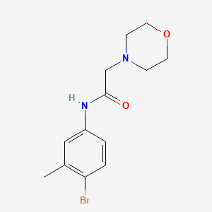 molecular formula C13H17BrN2O2 B3004686 N-(4-bromo-3-methylphenyl)-2-(morpholin-4-yl)acetamide CAS No. 196082-06-1