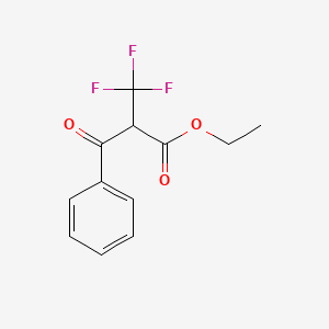 molecular formula C12H11F3O3 B3004687 Ethyl 3-oxo-3-phenyl-2-(trifluoromethyl)propionate CAS No. 142779-90-6