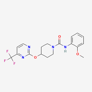 N-(2-Methoxyphenyl)-4-[4-(trifluoromethyl)pyrimidin-2-yl]oxypiperidine-1-carboxamide