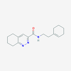 molecular formula C17H23N3O B3004719 N-[2-(Cyclohexen-1-yl)ethyl]-5,6,7,8-tetrahydrocinnoline-3-carboxamide CAS No. 2415525-26-5