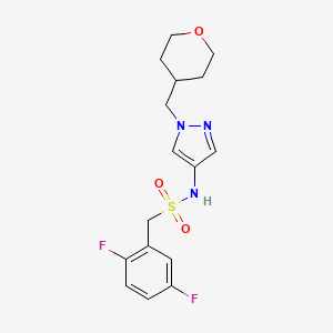 1-(2,5-difluorophenyl)-N-(1-((tetrahydro-2H-pyran-4-yl)methyl)-1H-pyrazol-4-yl)methanesulfonamide