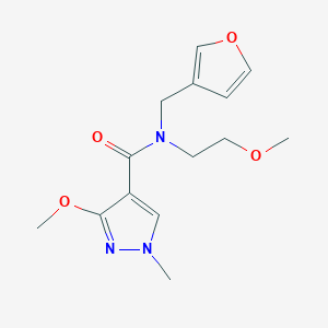 N-(furan-3-ylmethyl)-3-methoxy-N-(2-methoxyethyl)-1-methyl-1H-pyrazole-4-carboxamide