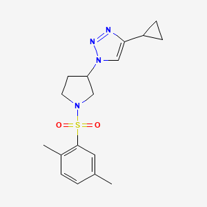 4-cyclopropyl-1-(1-((2,5-dimethylphenyl)sulfonyl)pyrrolidin-3-yl)-1H-1,2,3-triazole