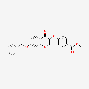 Methyl 4-[7-[(2-methylphenyl)methoxy]-4-oxochromen-3-yl]oxybenzoate