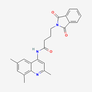 4-(1,3-dioxoisoindolin-2-yl)-N-(2,6,8-trimethylquinolin-4-yl)butanamide