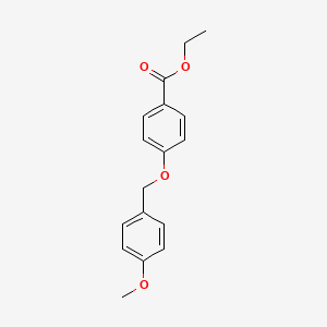molecular formula C17H18O4 B3004757 4-(4-甲氧基苄氧基)苯甲酸乙酯 CAS No. 56441-84-0