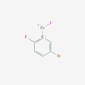 molecular formula C6H3BrFIZn B3004768 5-溴-2-氟苯基锌碘化物 CAS No. 749928-54-9