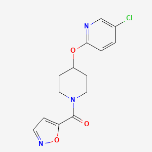 (4-((5-Chloropyridin-2-yl)oxy)piperidin-1-yl)(isoxazol-5-yl)methanone