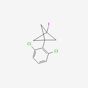 molecular formula C11H9Cl2I B3004782 1-(2,6-Dichlorophenyl)-3-iodobicyclo[1.1.1]pentane CAS No. 2287333-57-5