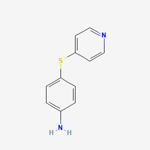 molecular formula C11H10N2S B3004785 4-(Pyridin-4-ylsulfanyl)aniline CAS No. 673-09-6