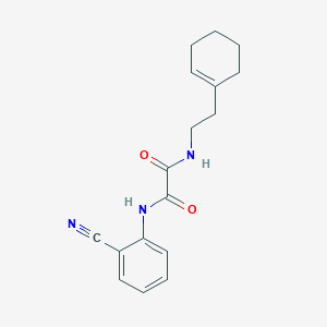 molecular formula C17H19N3O2 B3004789 N'-(2-cyanophenyl)-N-[2-(cyclohexen-1-yl)ethyl]oxamide CAS No. 898350-07-7