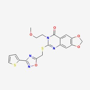 molecular formula C19H16N4O5S2 B3004810 5-chloro-2-methoxy-N-[(3-propyl-3H-imidazo[4,5-b]pyridin-2-yl)methyl]benzenesulfonamide CAS No. 1116050-09-9