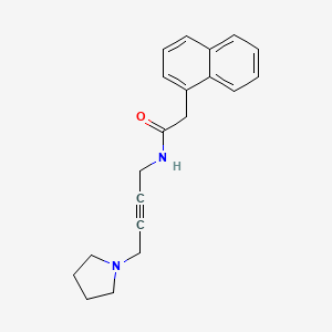 2-(naphthalen-1-yl)-N-(4-(pyrrolidin-1-yl)but-2-yn-1-yl)acetamide