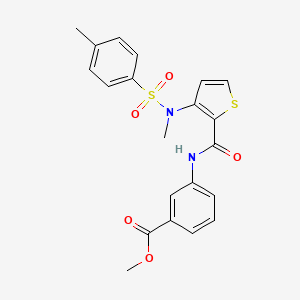 molecular formula C21H20N2O5S2 B3004817 2-ethyl-N-[2-(methylthio)-1,3-benzothiazol-6-yl]benzenesulfonamide CAS No. 1116017-55-0