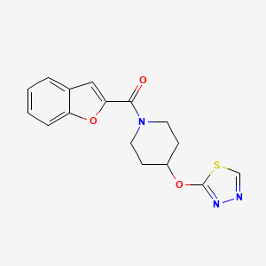 (4-((1,3,4-Thiadiazol-2-yl)oxy)piperidin-1-yl)(benzofuran-2-yl)methanone