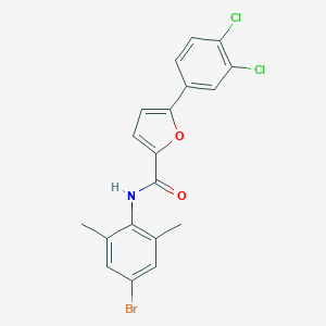 molecular formula C19H14BrCl2NO2 B300482 N-(4-bromo-2,6-dimethylphenyl)-5-(3,4-dichlorophenyl)furan-2-carboxamide 