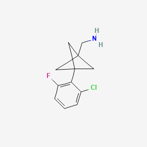 [3-(2-Chloro-6-fluorophenyl)-1-bicyclo[1.1.1]pentanyl]methanamine