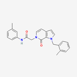 molecular formula C24H23N3O2 B3004852 2-[1-(2-甲基苄基)-7-氧代-1,7-二氢-6H-吡咯并[2,3-c]吡啶-6-基]-N-(3-甲基苯基)乙酰胺 CAS No. 1286703-42-1