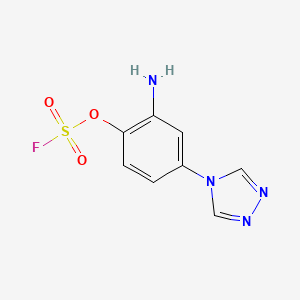 4-(3-Amino-4-fluorosulfonyloxyphenyl)-1,2,4-triazole