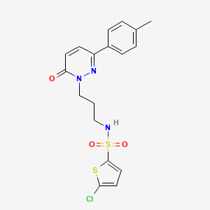 5-chloro-N-(3-(6-oxo-3-(p-tolyl)pyridazin-1(6H)-yl)propyl)thiophene-2-sulfonamide