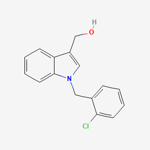 molecular formula C16H14ClNO B3004872 [1-(2-Chloro-benzyl)-1H-indol-3-yl]-methanol CAS No. 92407-89-1