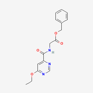 molecular formula C16H17N3O4 B3004873 Benzyl 2-(6-ethoxypyrimidine-4-carboxamido)acetate CAS No. 2034256-64-7