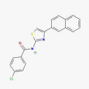 4-chloro-N-(4-(naphthalen-2-yl)thiazol-2-yl)benzamide