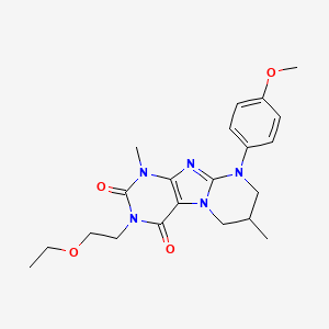 3-(2-ethoxyethyl)-9-(4-methoxyphenyl)-1,7-dimethyl-7,8-dihydro-6H-purino[7,8-a]pyrimidine-2,4-dione